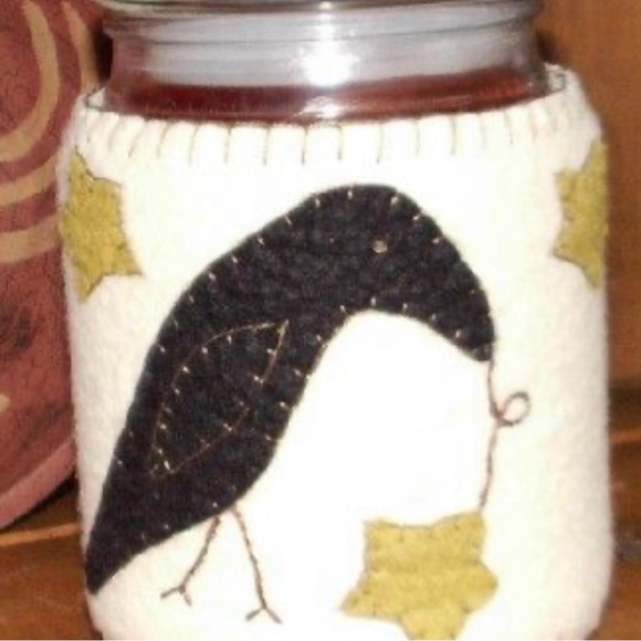 Primitive Crow Candle Sleeve - Picture 5 of 5